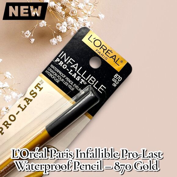 New L’Oréal Paris Infallible Pro-Last Waterproof Pencil Eyeliner – 870 Gold - Picture 4 of 5